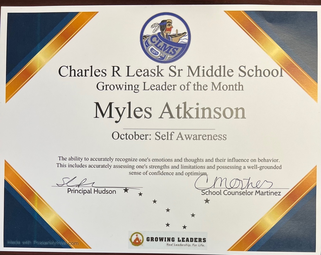 Certificate with Myles Atkinson on it