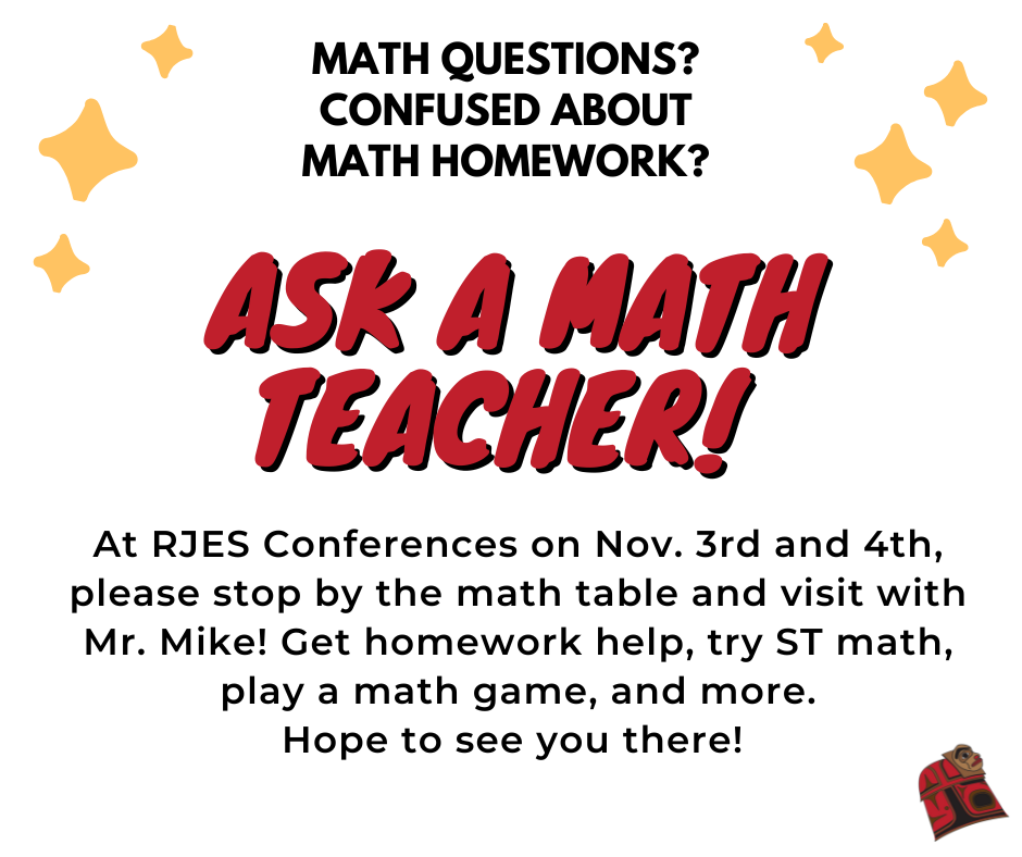 graphic with Ask a math teacher 