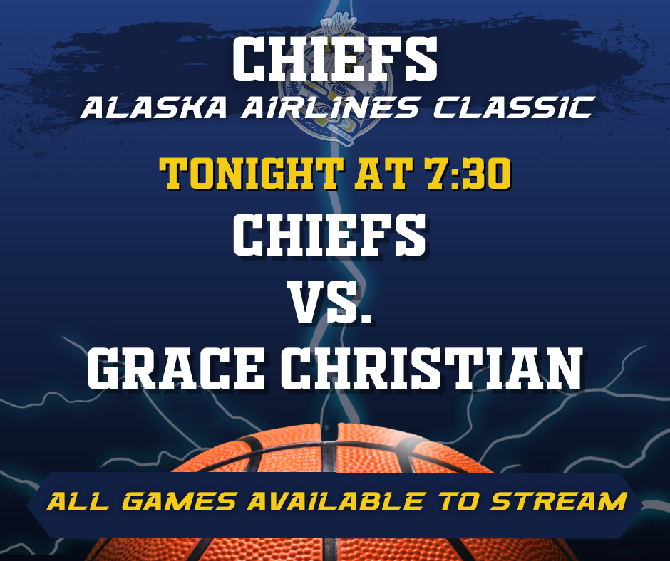 graphic with basketball, lightning, and chiefs logo of man in regalia.  Details in post.