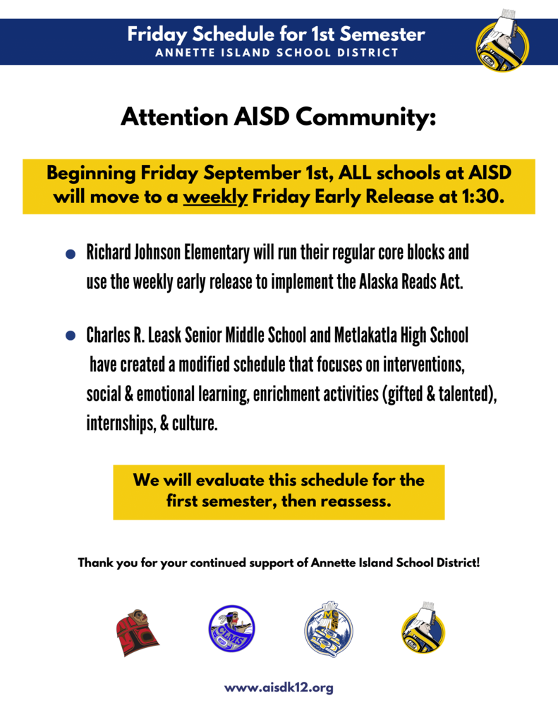 flyer with weekly early release info. Link to pdf in text.
